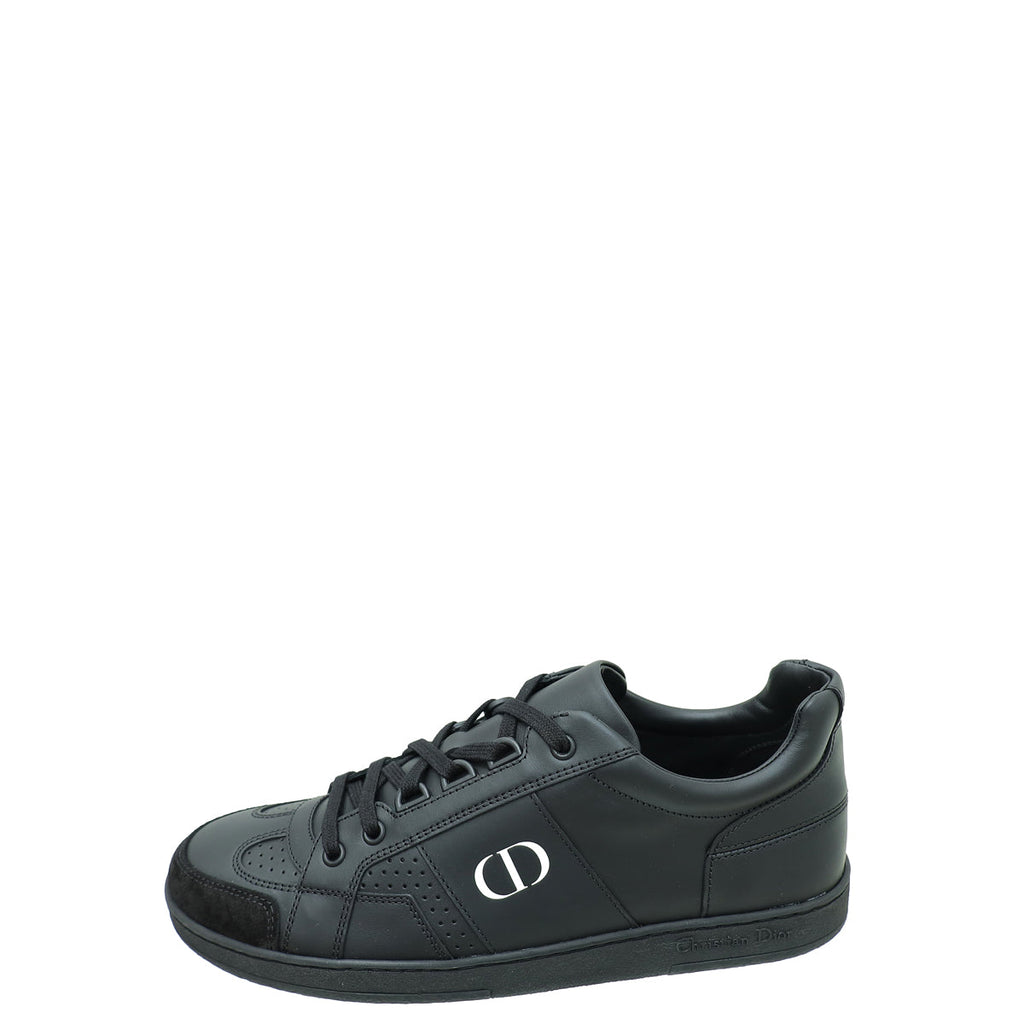 Christian Dior Black CD Lace Up Sneakers 38