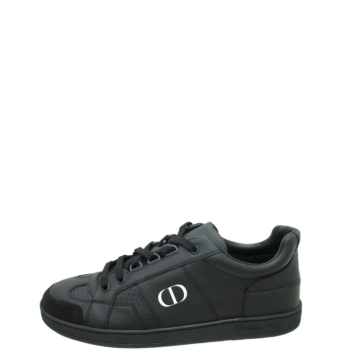 Christian Dior Black CD Lace Up Sneakers 38