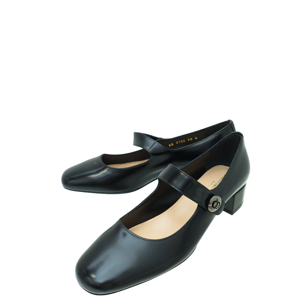 Christian Dior Black Uniform 30mm Pump 38