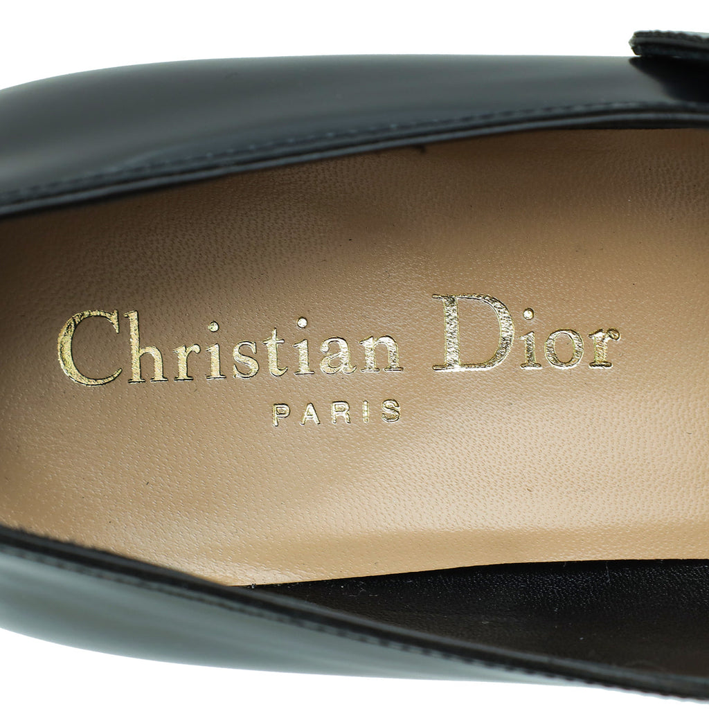 Christian Dior Black Uniform 30mm Pump 38
