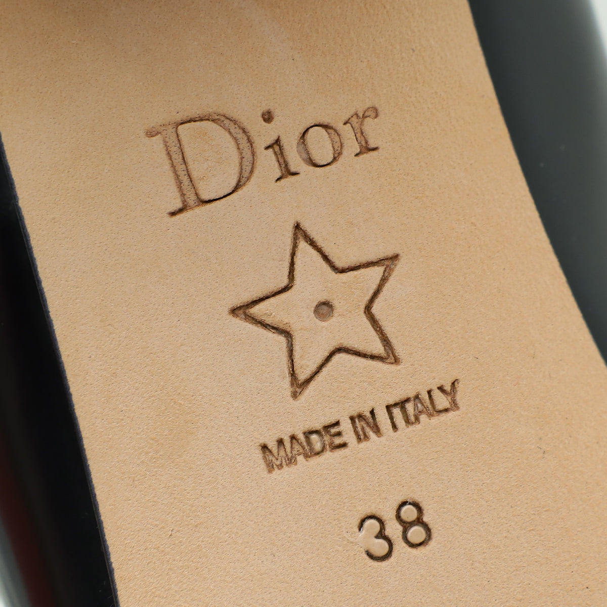 Christian Dior Black Uniform 30mm Pump 38