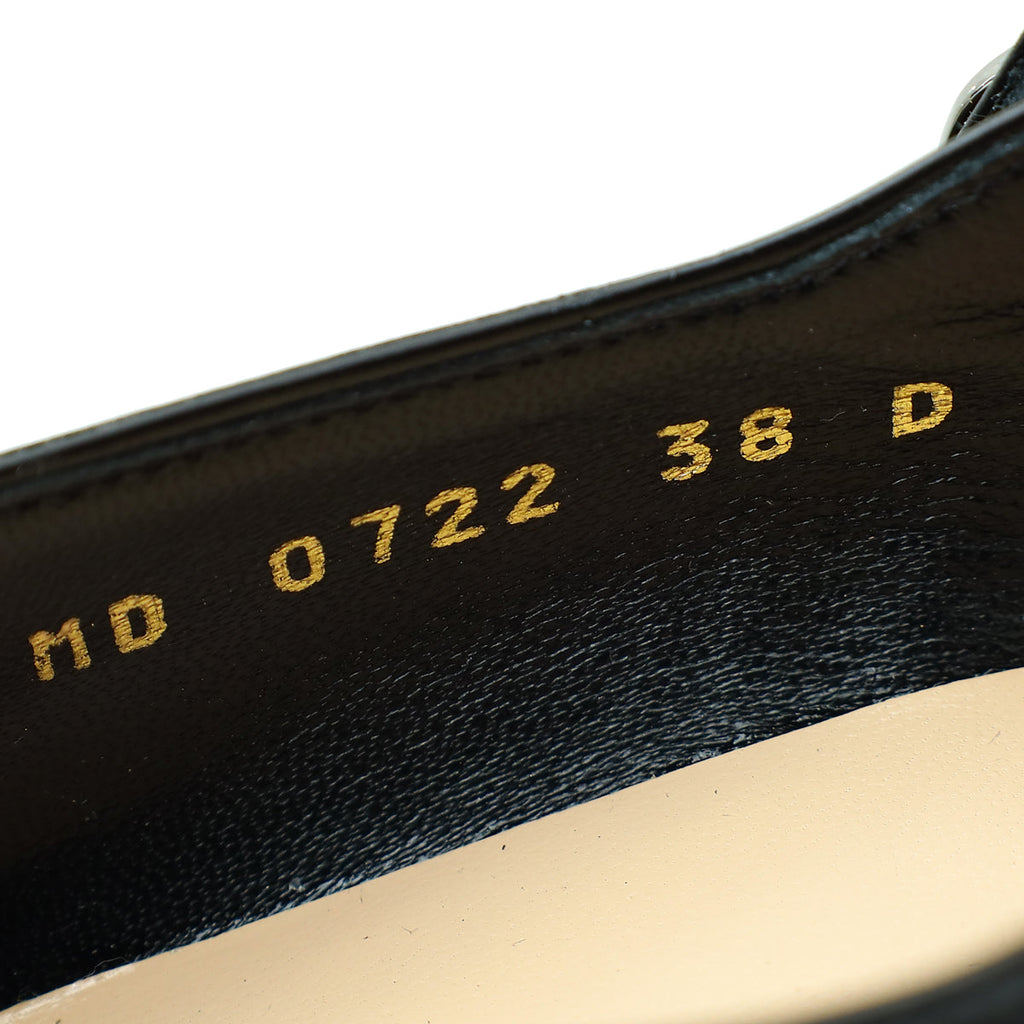 Christian Dior Black Uniform 30mm Pump 38