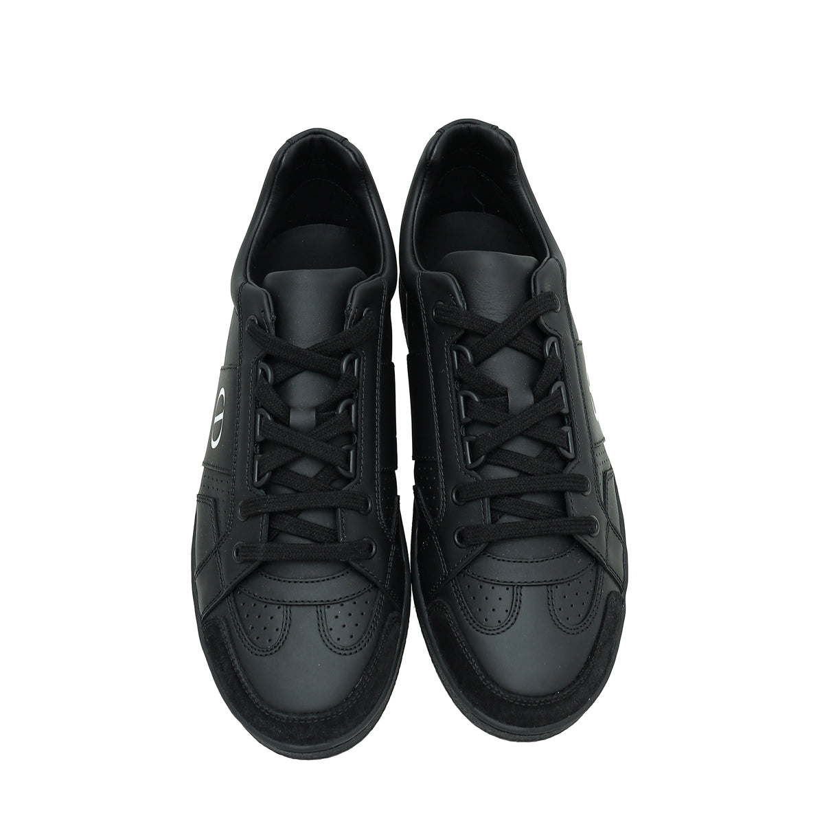 Christian Dior Black CD Lace Up Sneakers 38