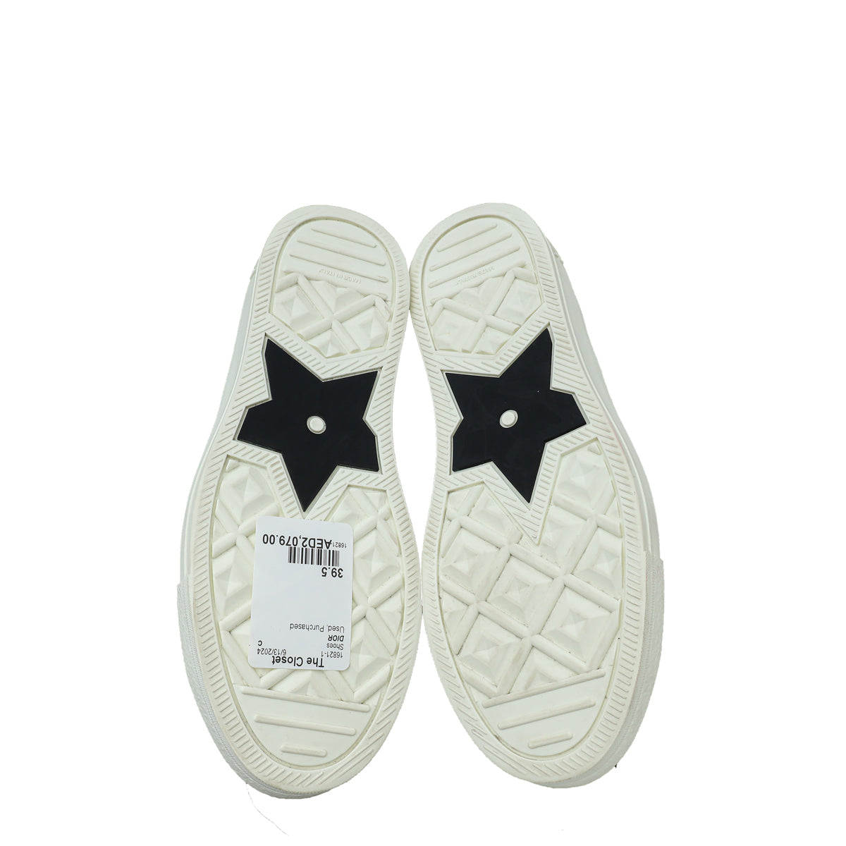 Christian Dior Bicolor Walk N' Dior Zodiac Embroidered Sneaker 39.5