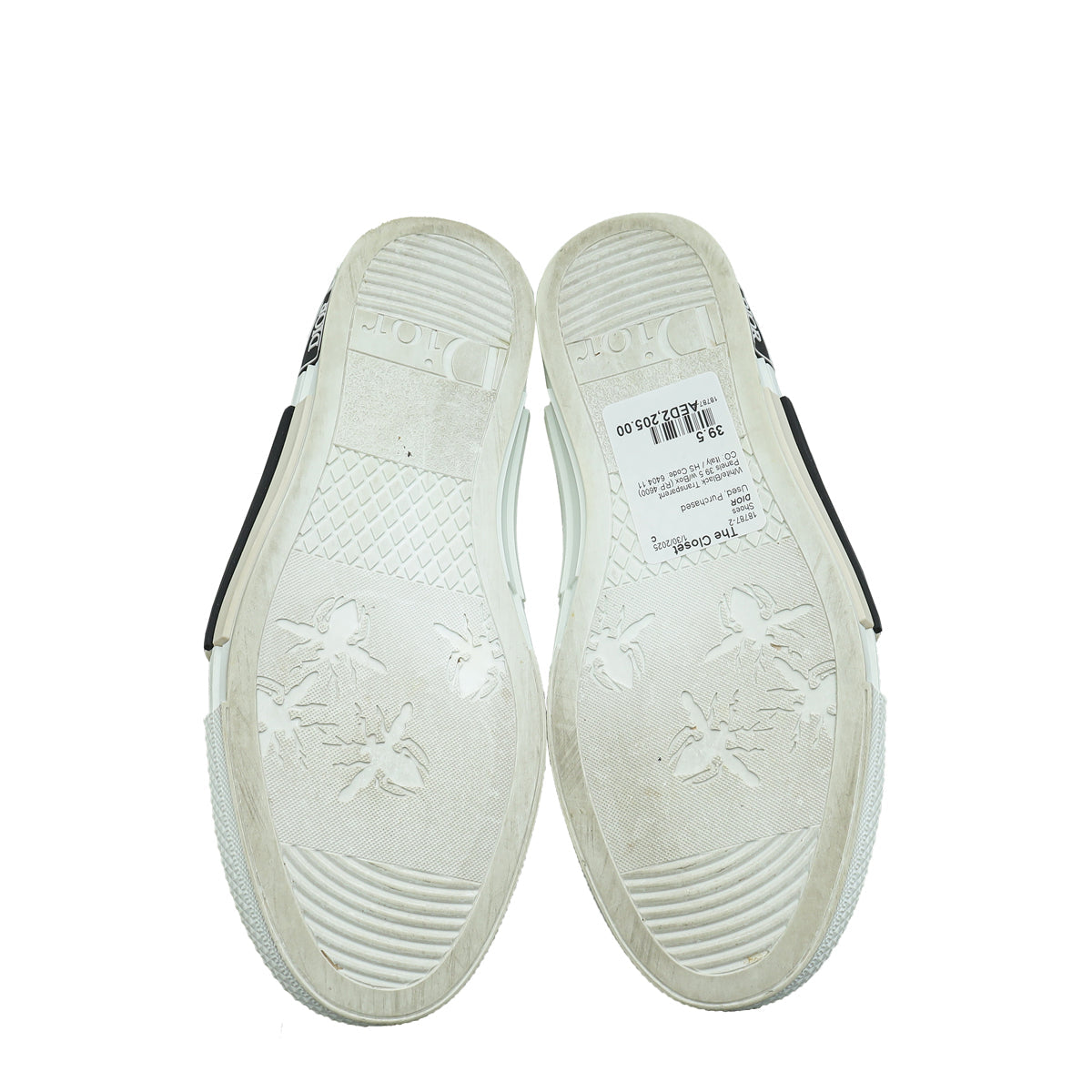 Christian Dior Bicolor Oblique B23 High Top Sneakers 39.5