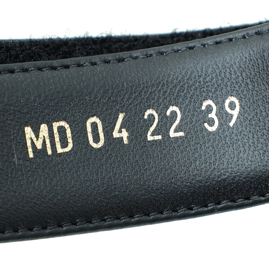Christian Dior Black Dioract Slide Sandal 39