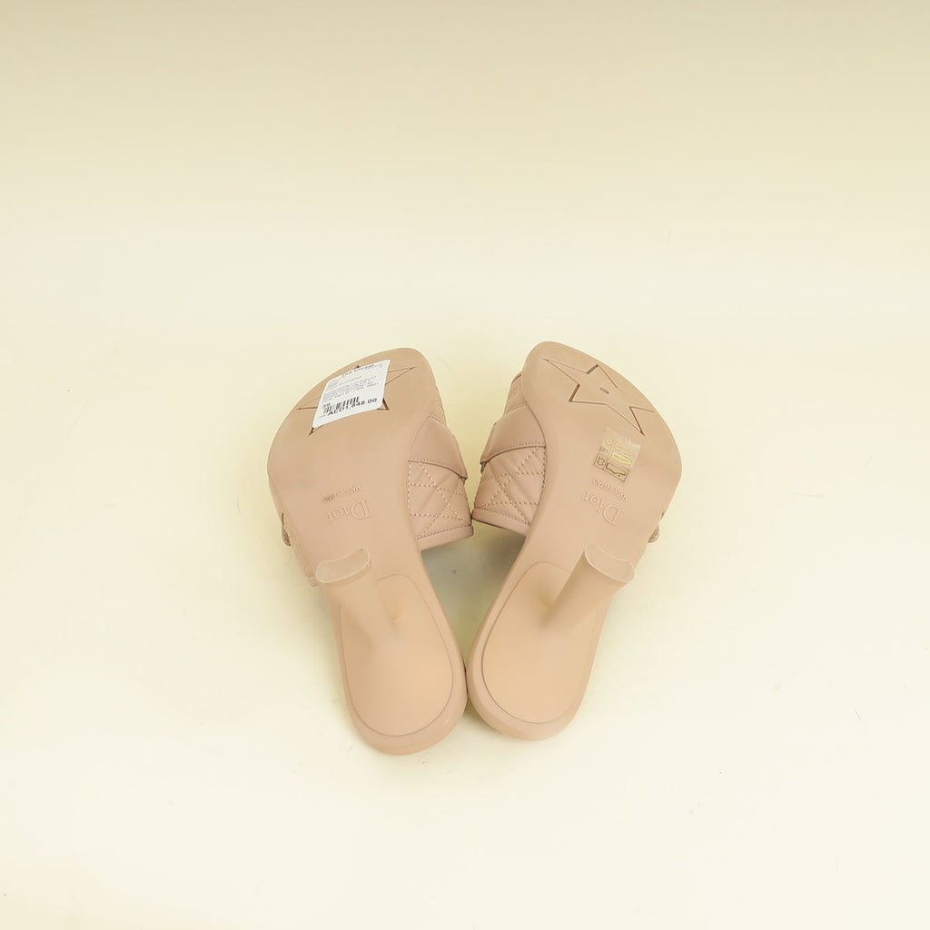 Christian Dior Nude Diorevolution Cannage Heel Sandal 39
