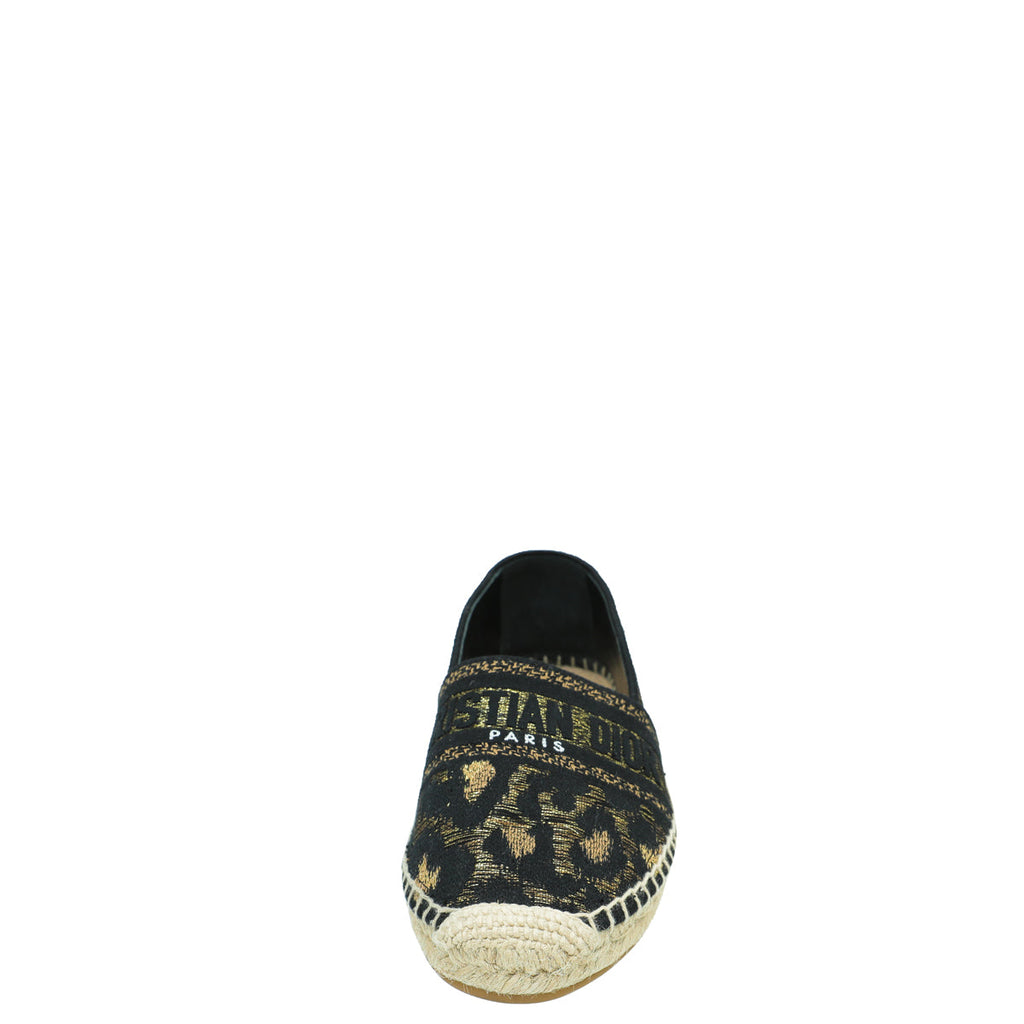 Christian Dior Bicolor Mizza Lurex Embroidered Granville Espadrille 39