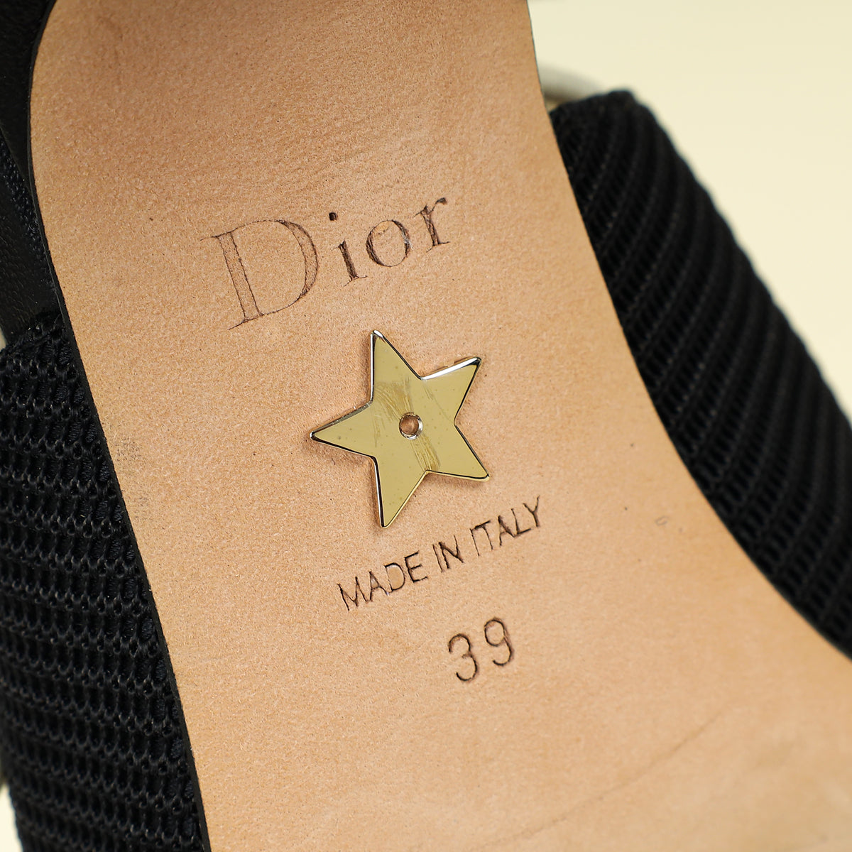 Christian Dior Black J'Adior Slingback Pump 39