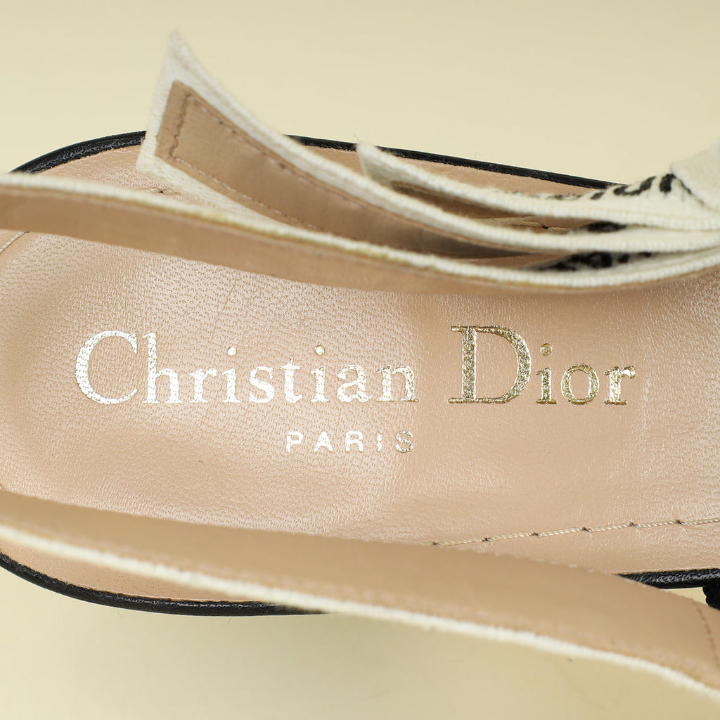 Christian Dior Black J'Adior Slingback Pump 39