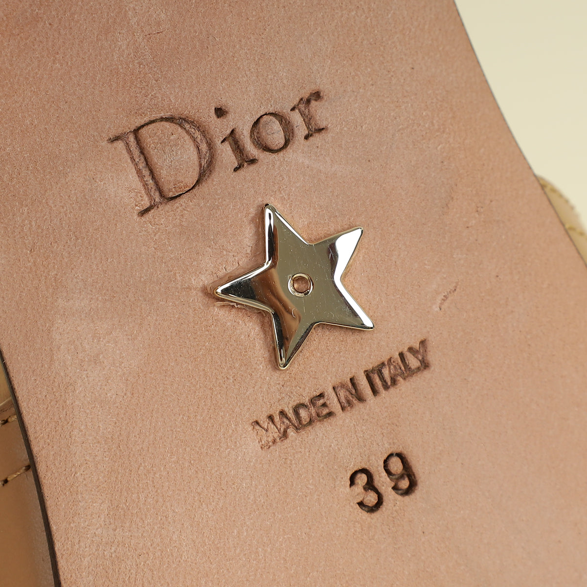 Christian Dior Beige 30 Montaigne Heeled Slide Mules 39