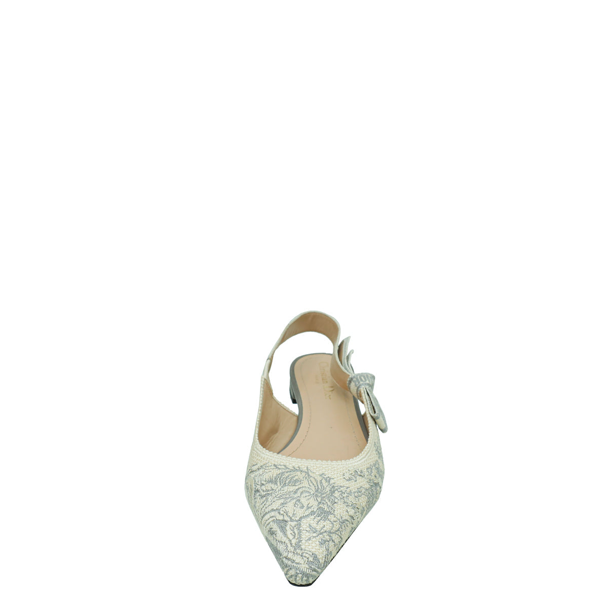 Christian Dior J'adior Toile De Jouy Flat Slingback 39