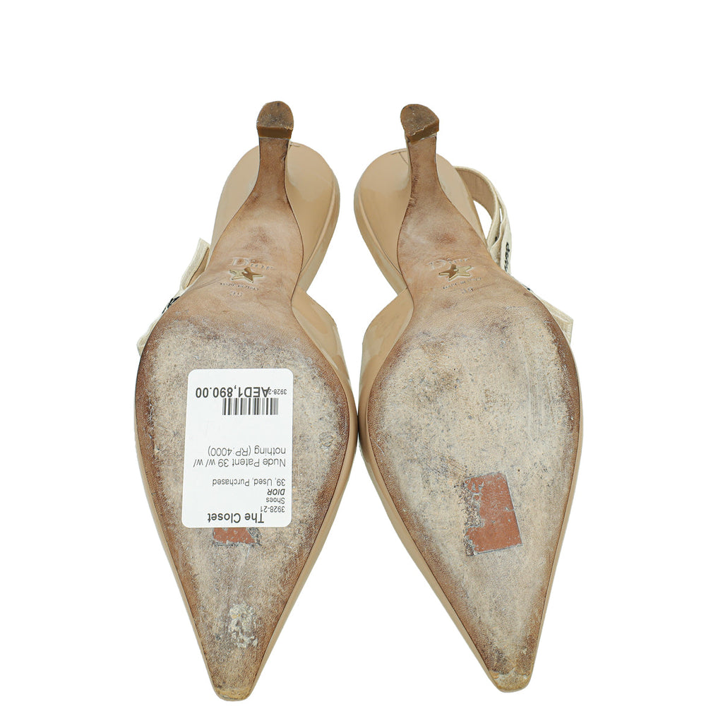 Christian Dior Nude J'Adior Slingback Pumps 39