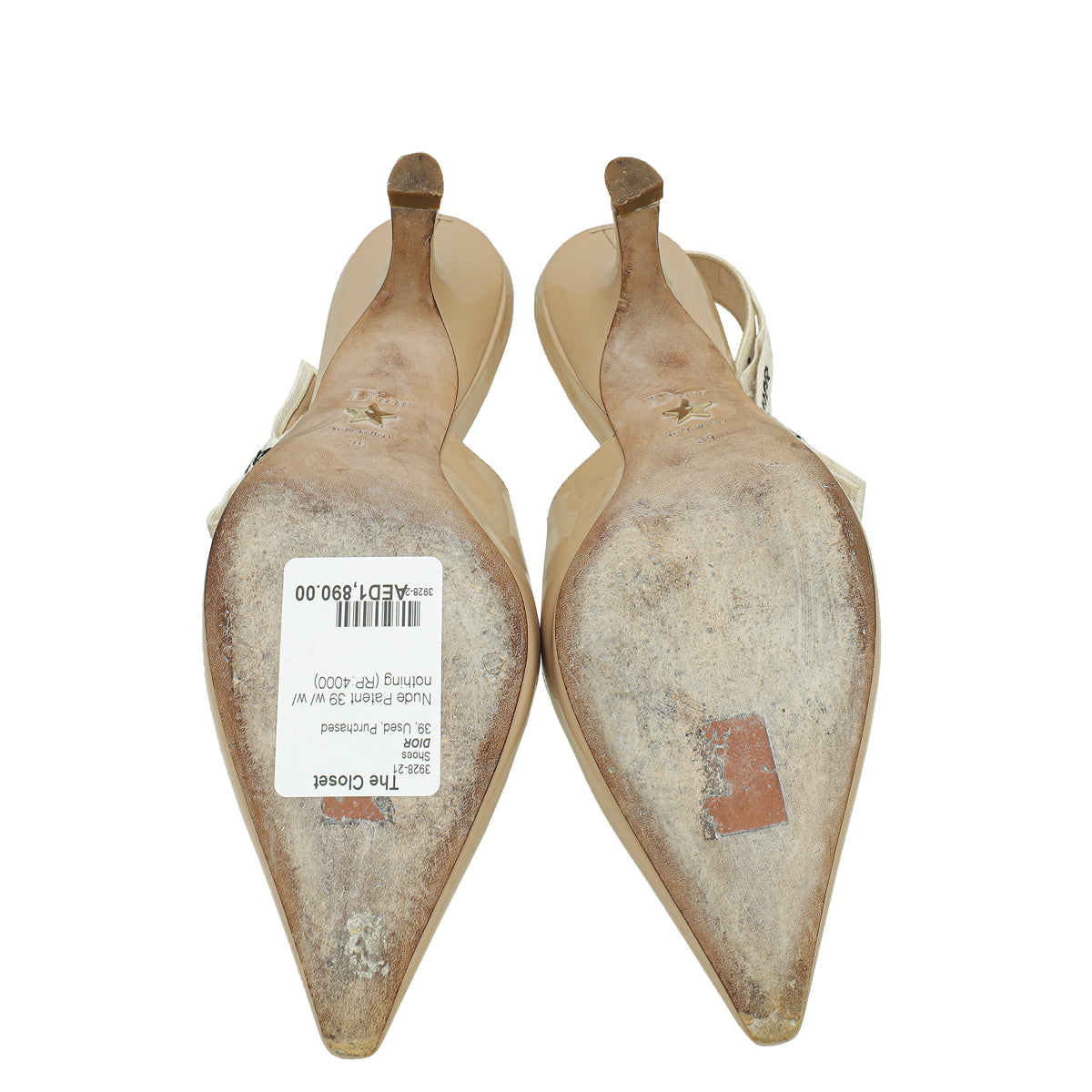Christian Dior Nude J'Adior Slingback Pumps 39