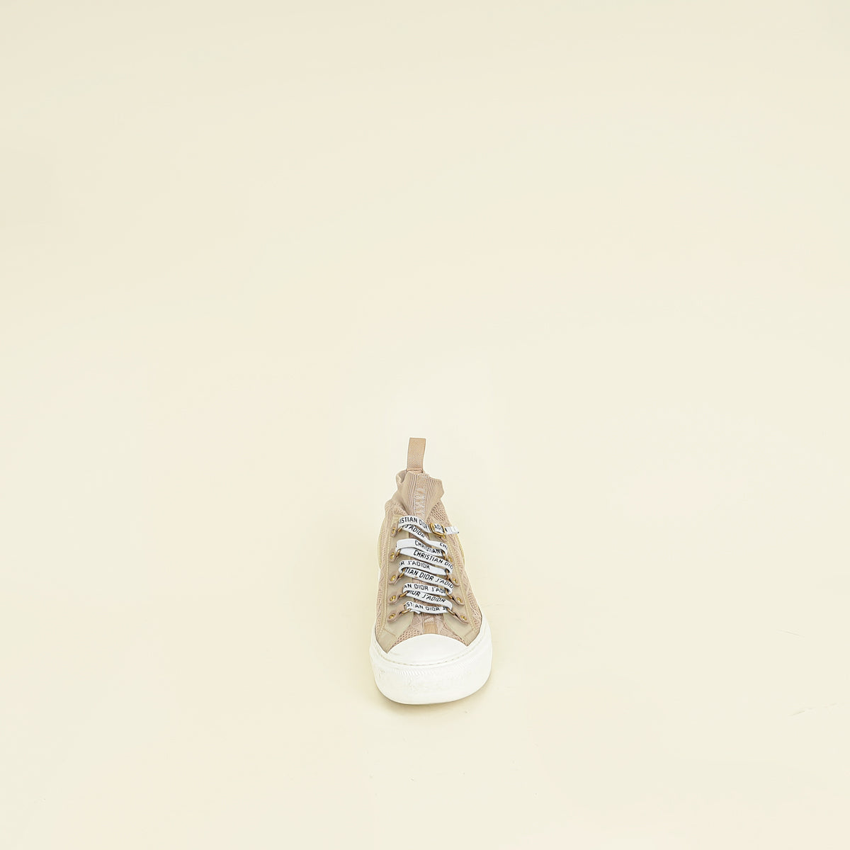 Christian Dior Beige Cannage Knit Fabric Walk'n'Dior Sneaker 39