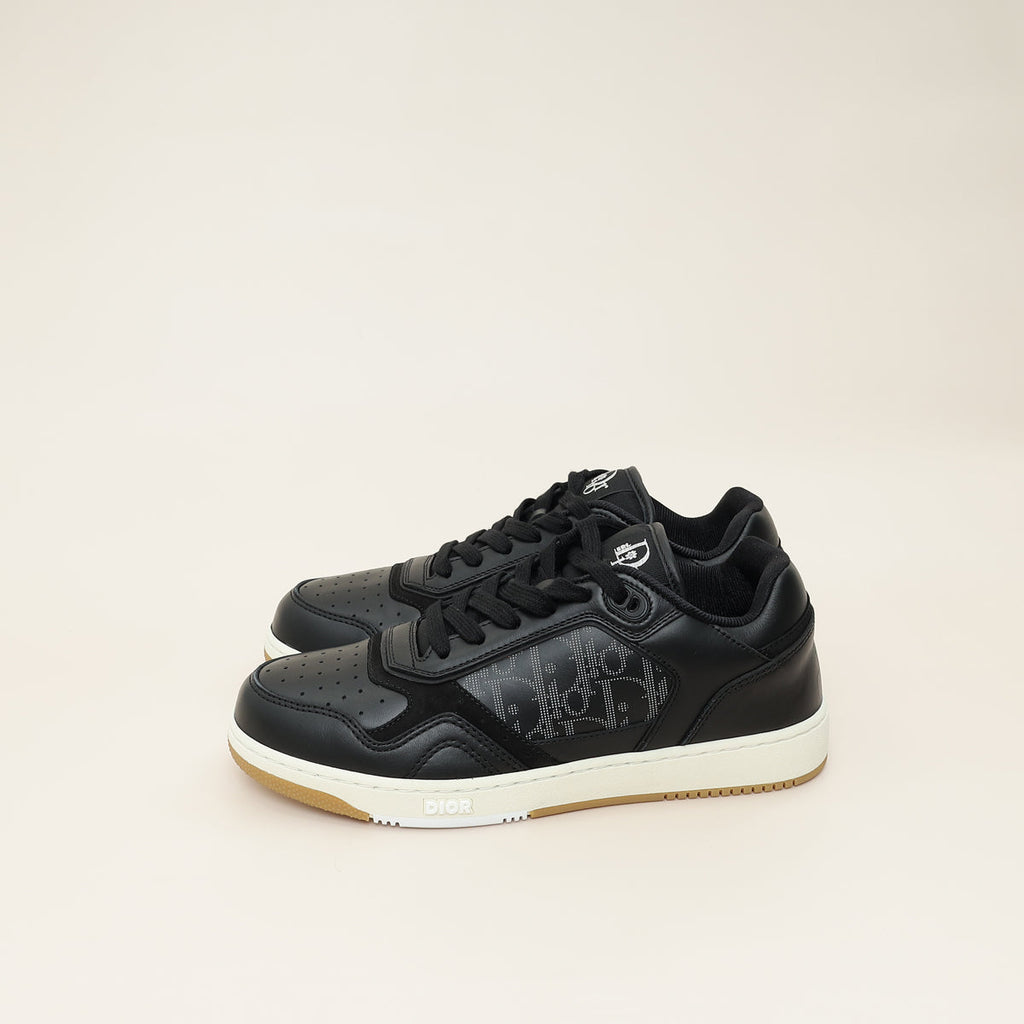 Christian Dior Black Oblique B27 Low-Top Sneaker 39