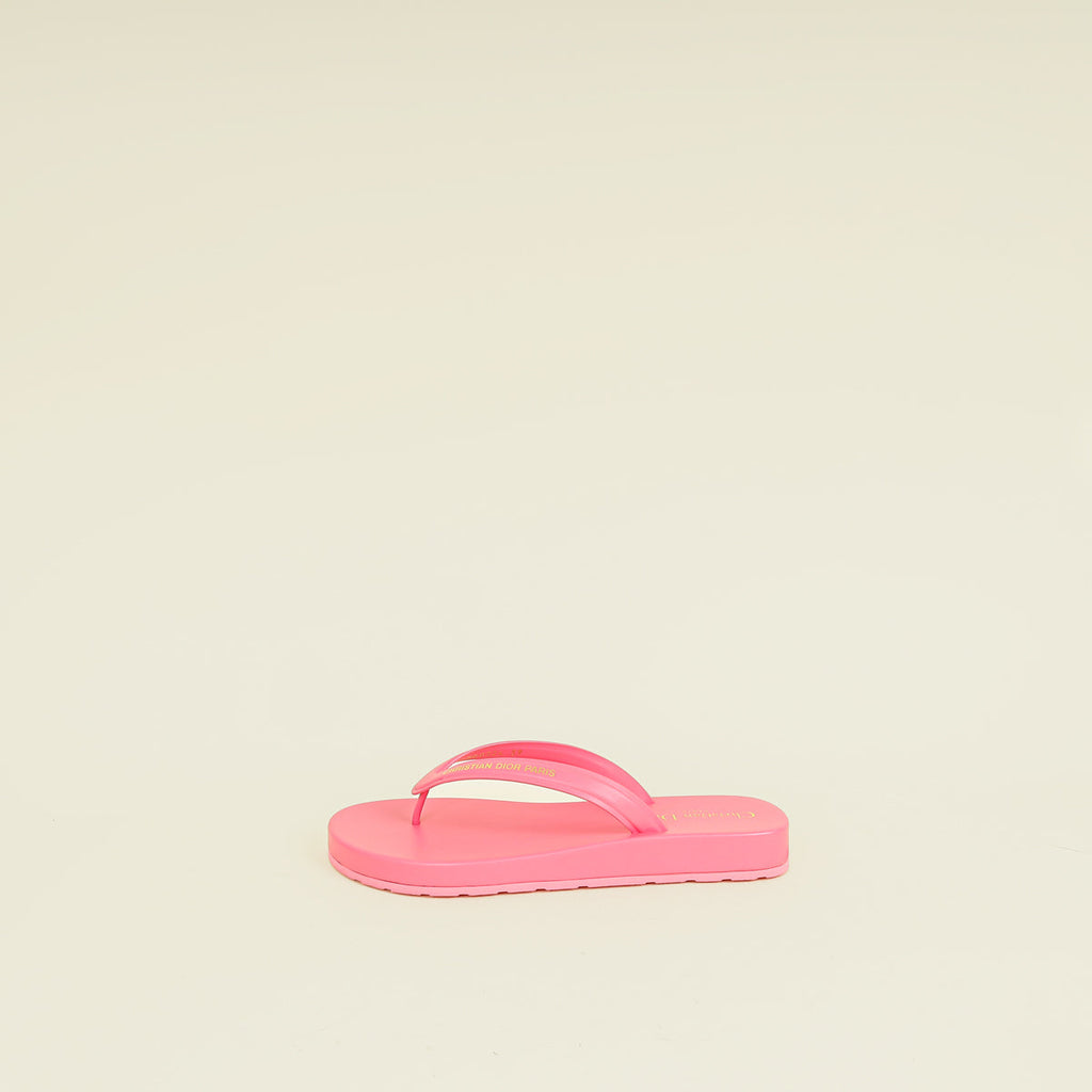 Christian Dior Candy Pink Diorsea Thong Sandal 39