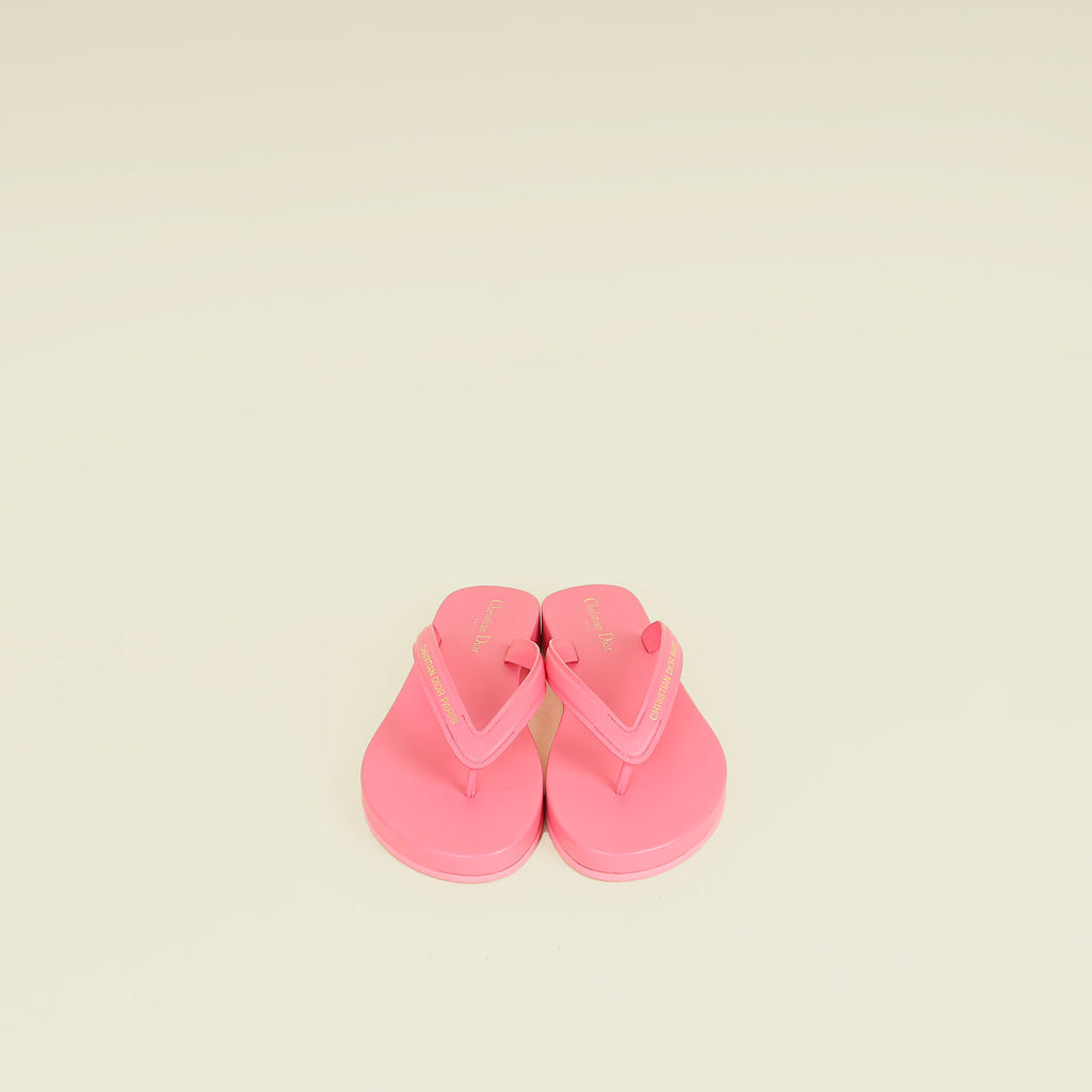 Christian Dior Candy Pink Diorsea Thong Sandal 39