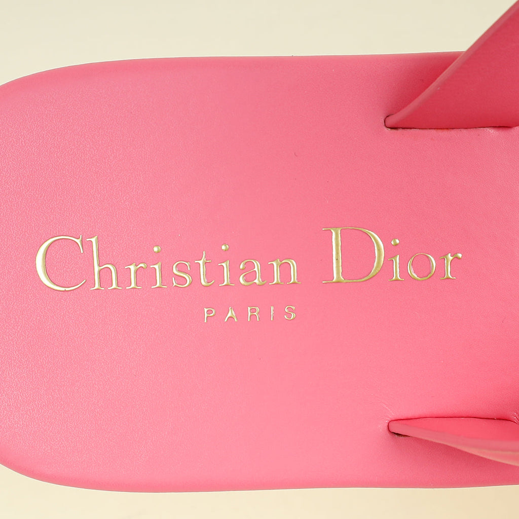 Christian Dior Candy Pink Diorsea Thong Sandal 39