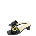Christian Dior Black C'est Dior Flat Slide Sandal 39