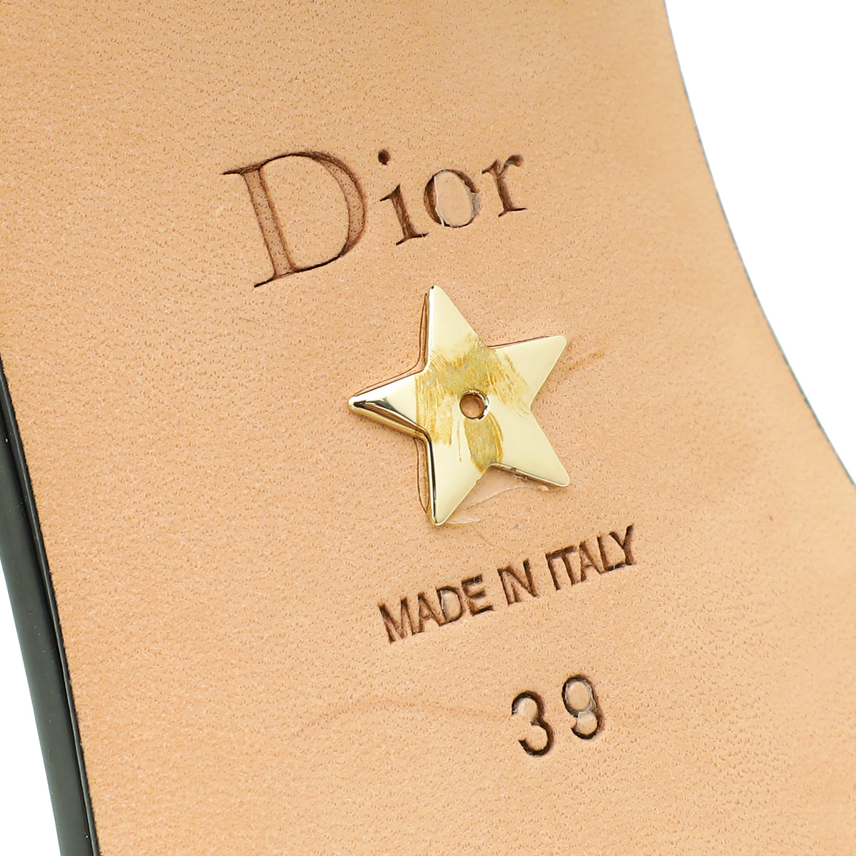Christian Dior Black C'est Dior Flat Slide Sandal 39