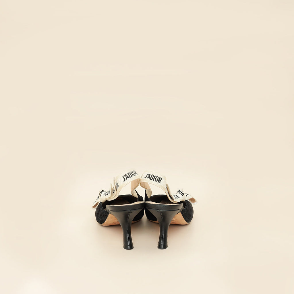Christian Dior Black J'Adior Slingback Pump 40.5