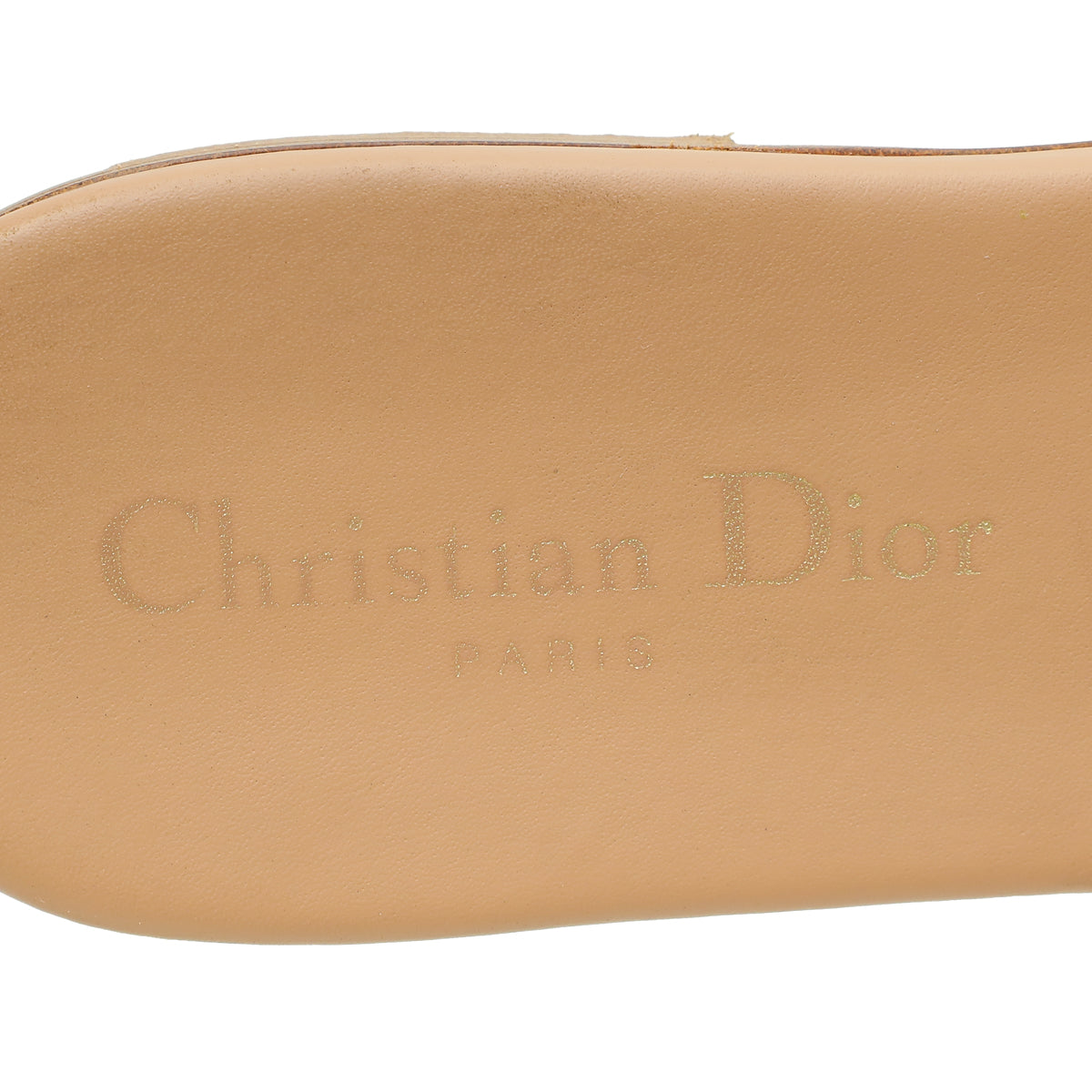 Christian Dior Blush Dway Embroidered Metallic Sandal 40