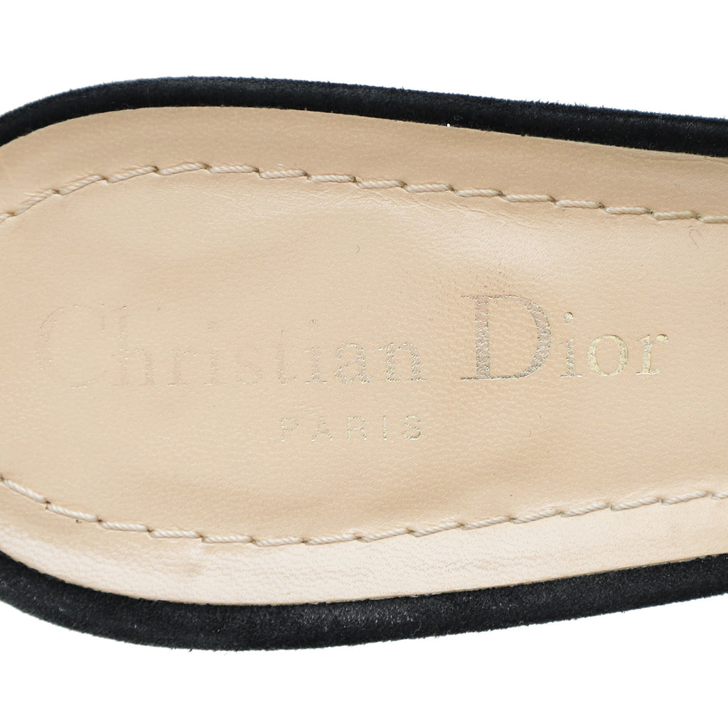 Christian Dior Black J'Adior Mesh Slingback 40