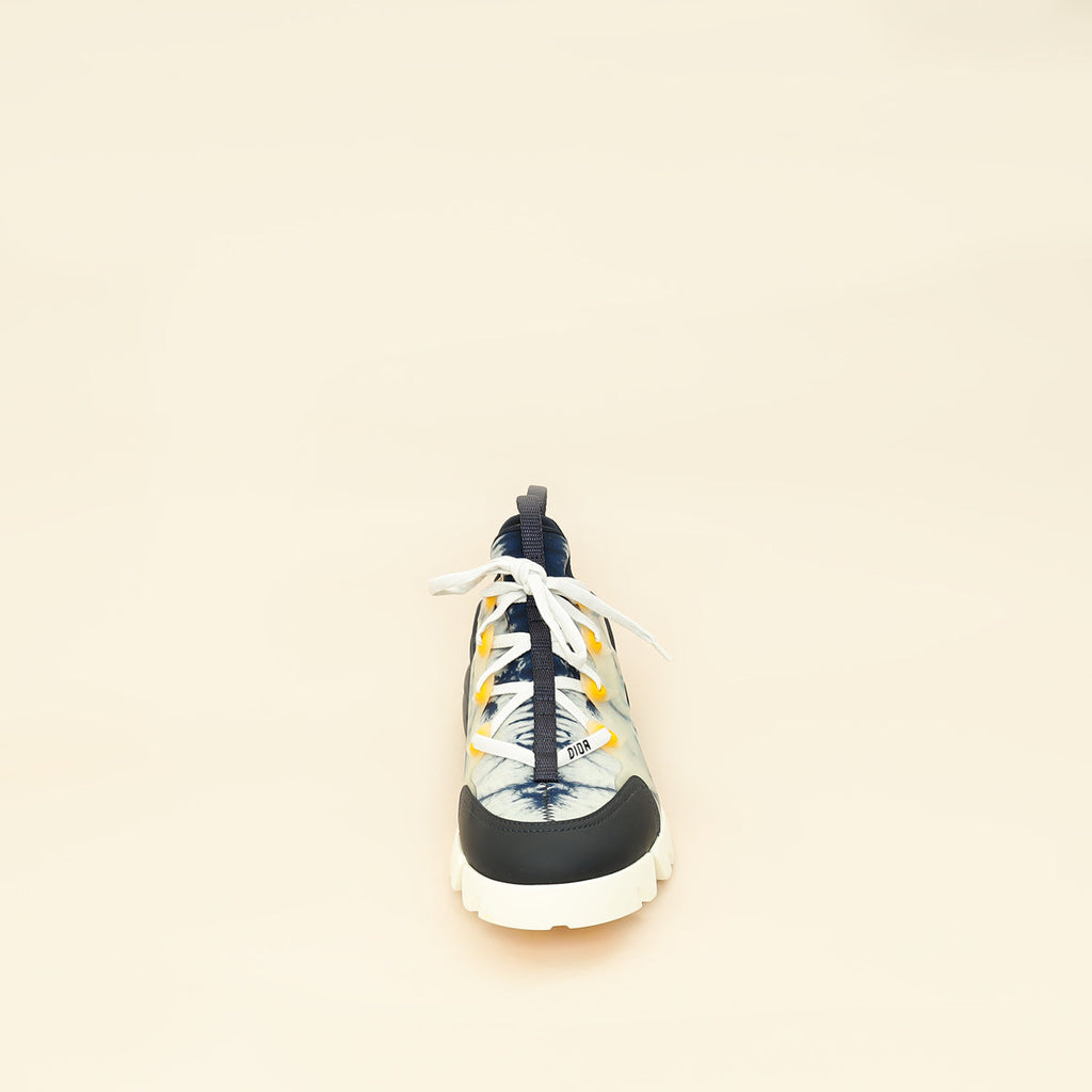 Christian Dior Bicolor Tie & Dior D Connect Sneakers 40