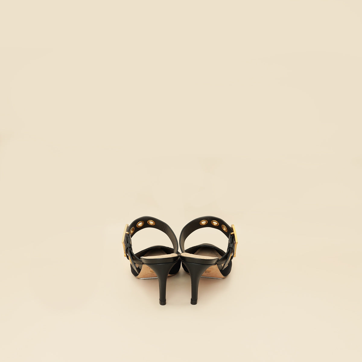 Christian Dior Black D-Dior Heeled Mules 40