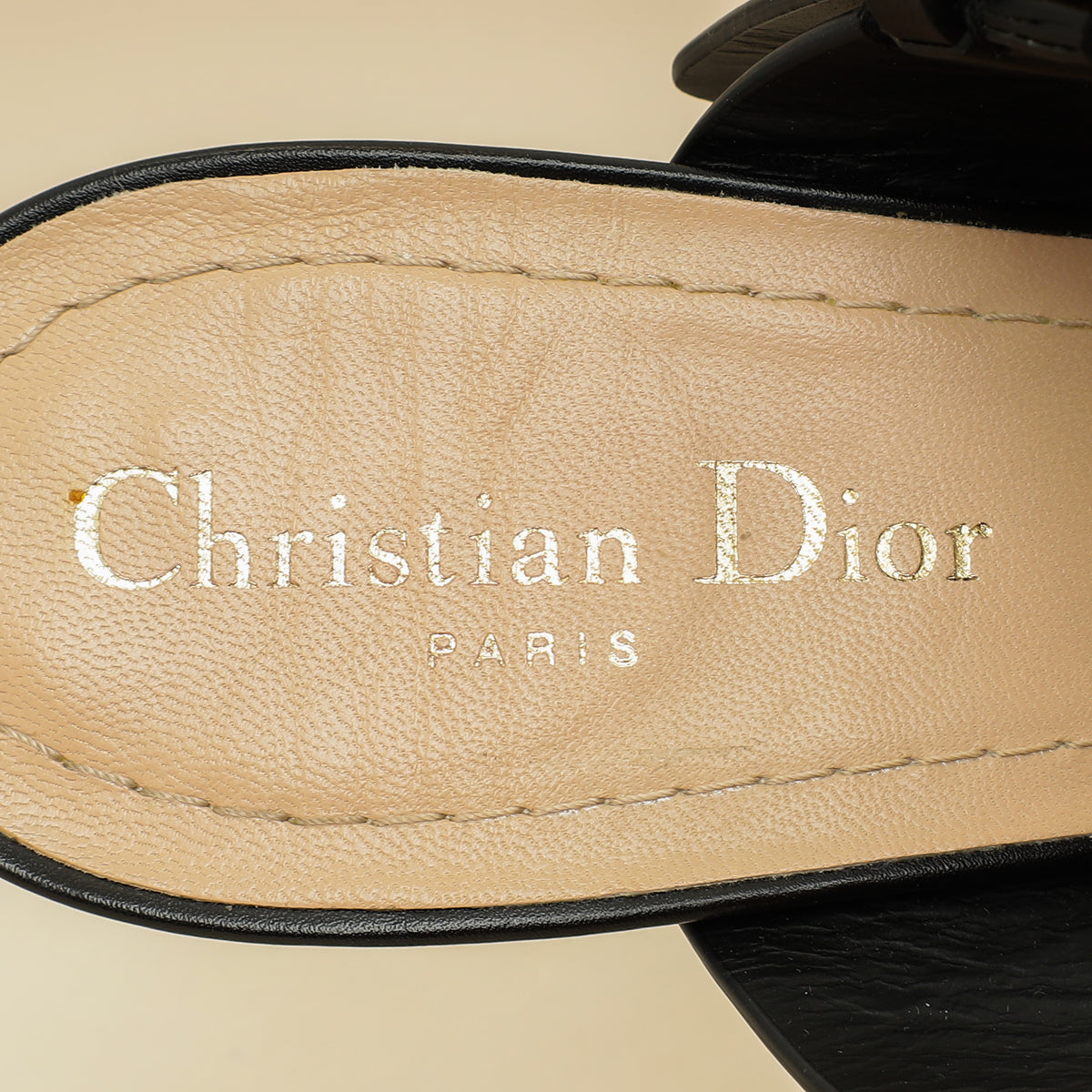 Christian Dior Black D-Dior Heeled Mules 40