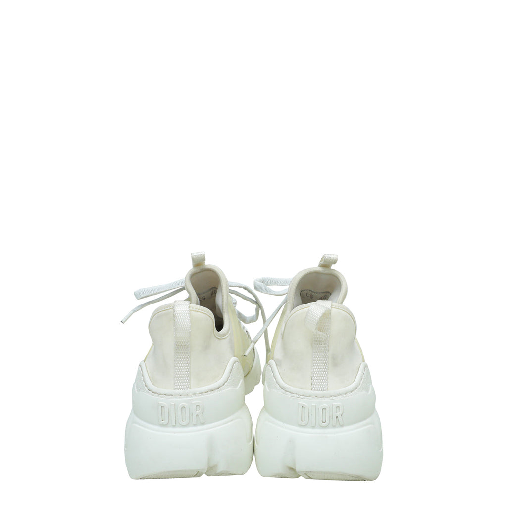 Christian Dior White D-Connect Technical Fabric Sneaker 40