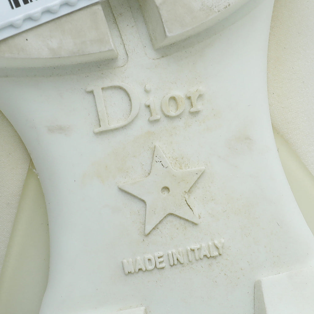 Christian Dior White D-Connect Technical Fabric Sneaker 40