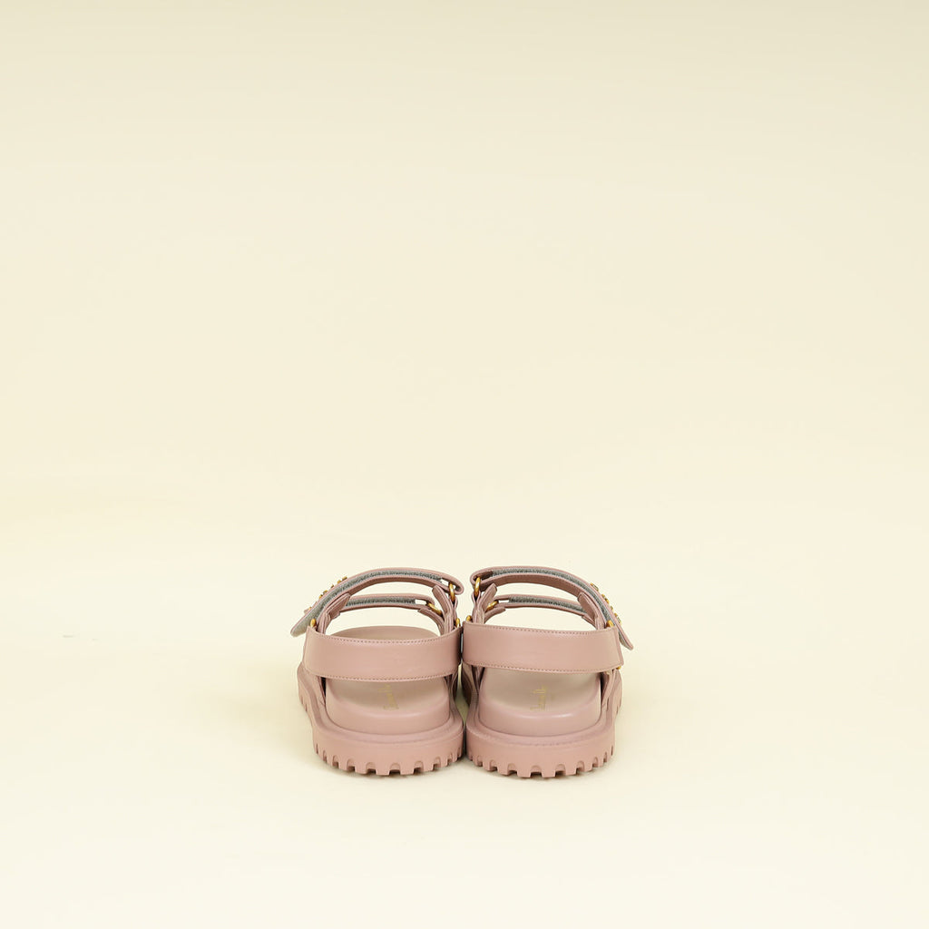 Christian Dior Rose Nude Dioract Sandal 40