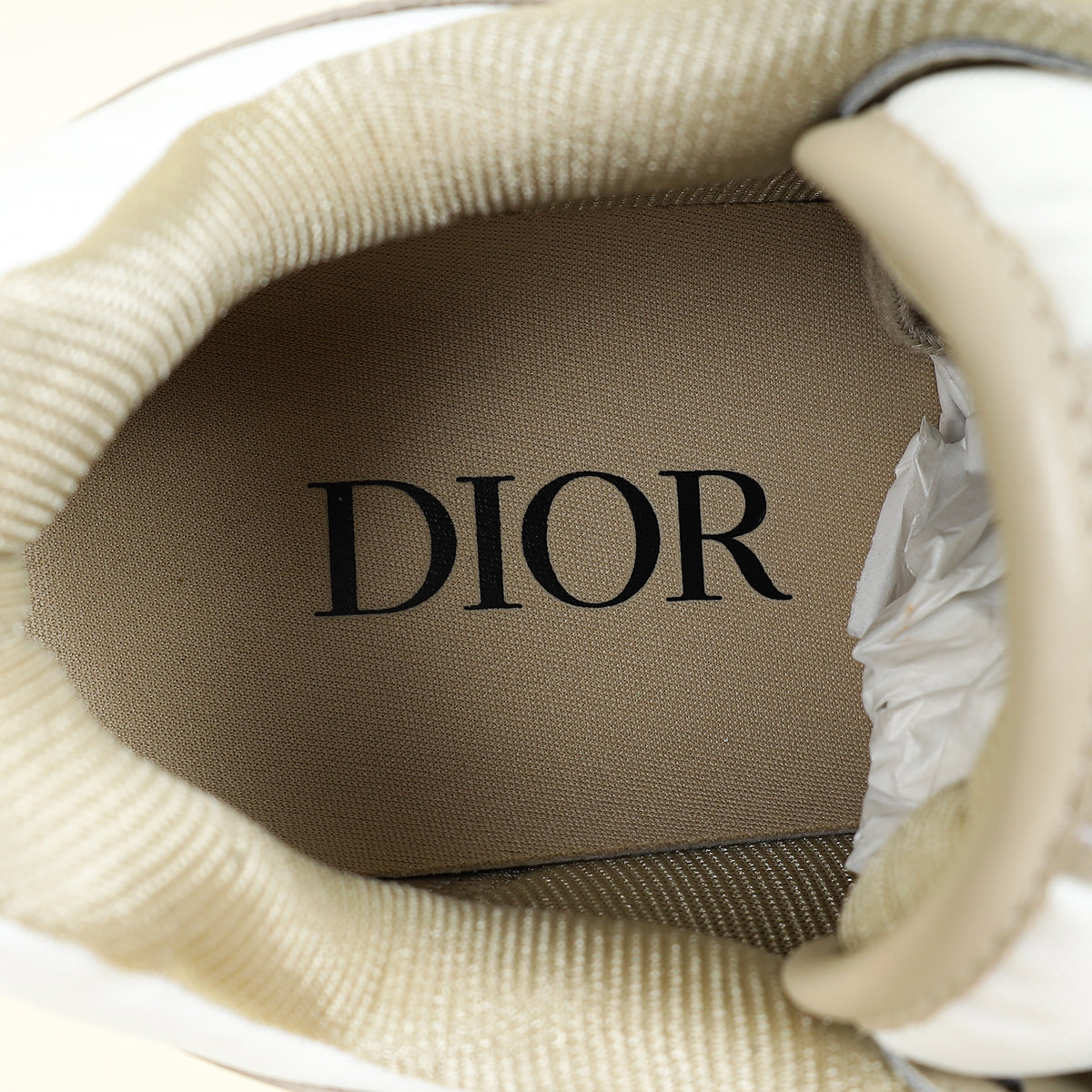 Christian Dior Beige B57 Dribble Low-Top Sneaker 40