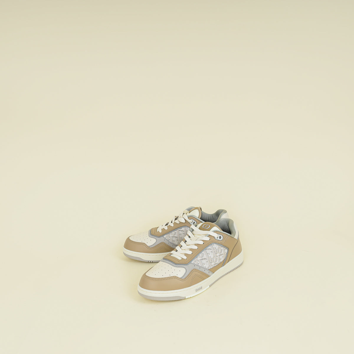Christian Dior Dark Beige Oblique B27 Uptown Low-Top Sneaker 40