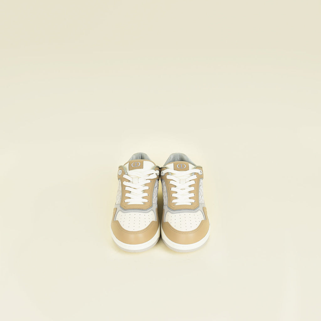 Christian Dior Dark Beige Oblique B27 Uptown Low-Top Sneaker 40