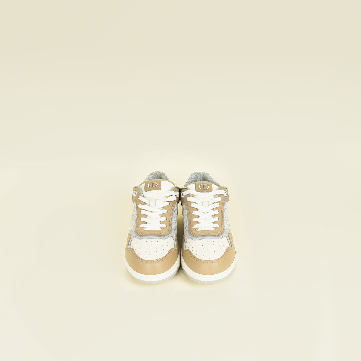 Christian Dior Dark Beige Oblique B27 Uptown Low-Top Sneaker 40
