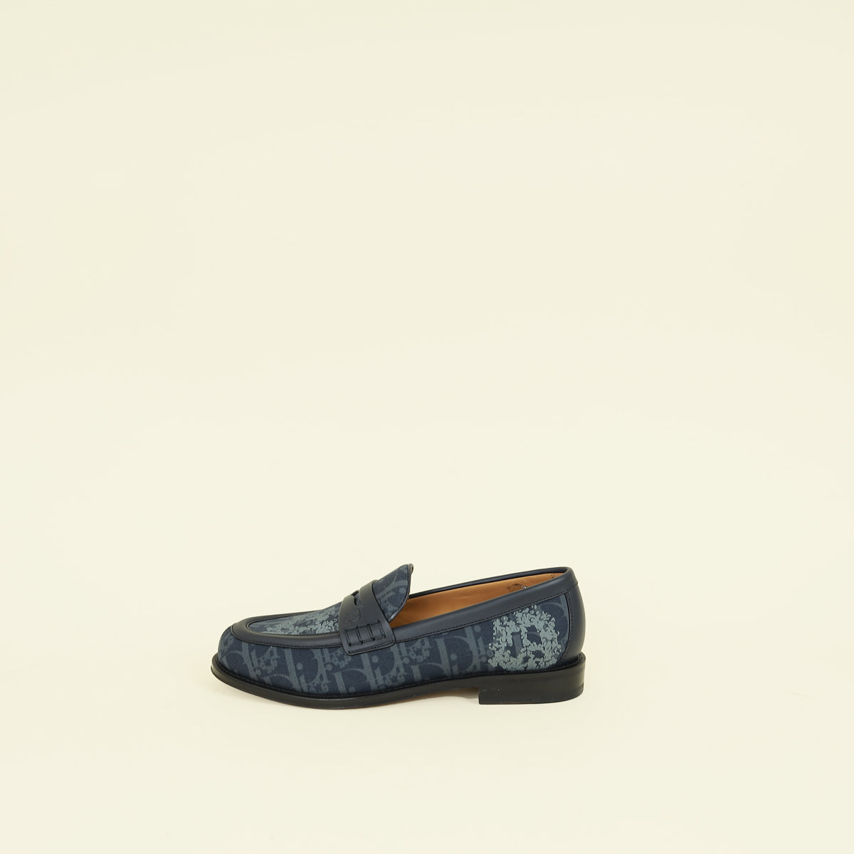 Christian Dior Navy x Denim Tears - Peace Sign Granville Loafer 40