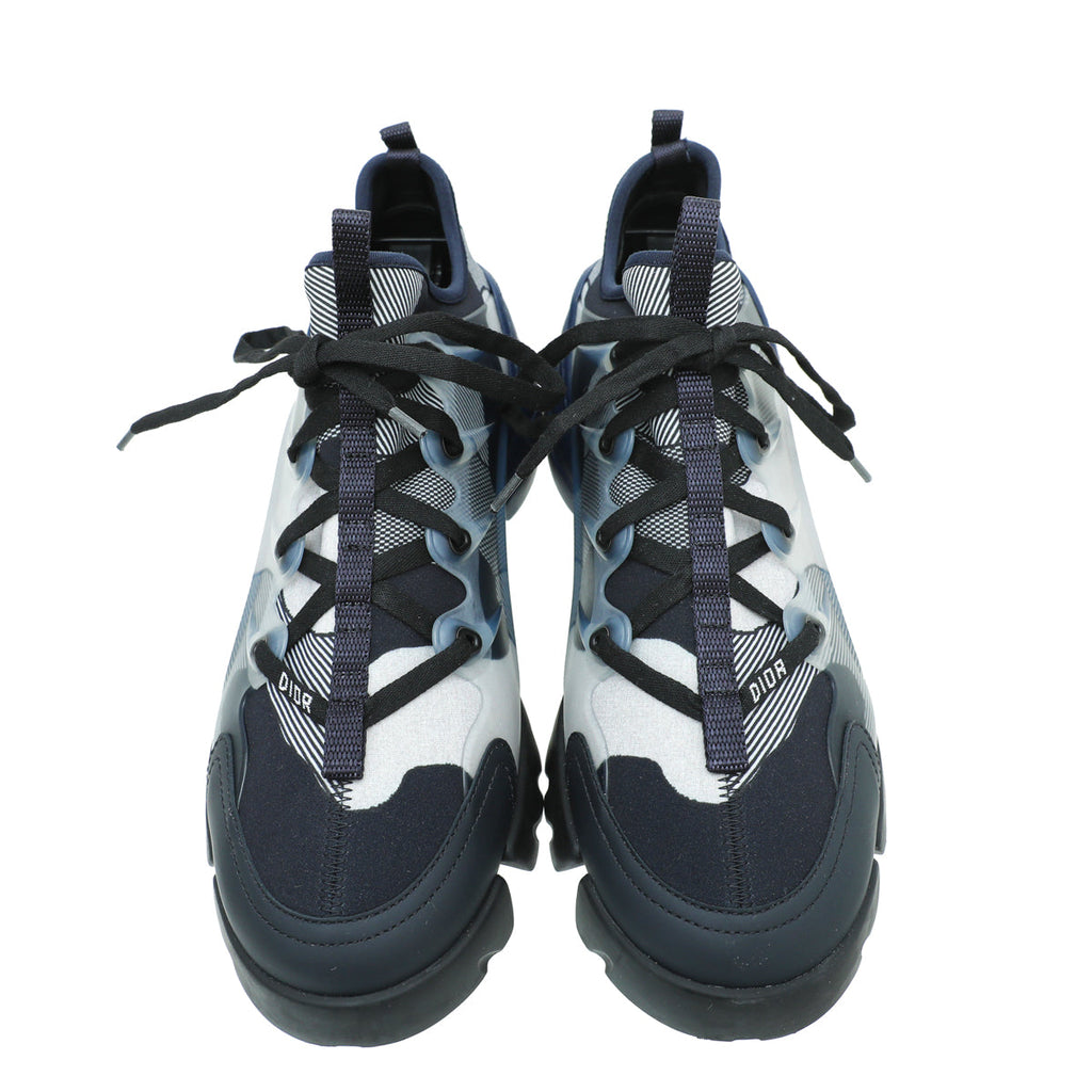 Christian Dior Navy Blue Neoprene D-Connect Technical Fabric Sneaker 40