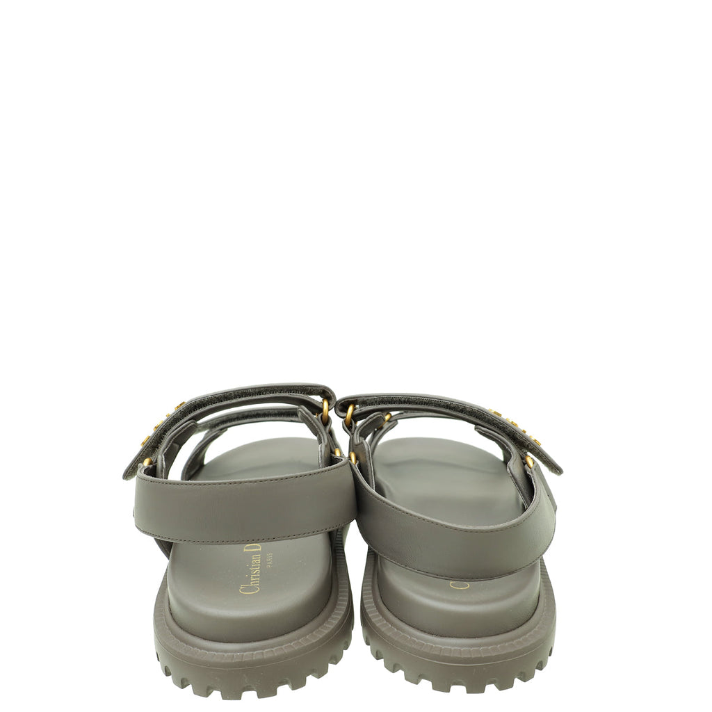 Christian Dior Dark Grey Dioract Sandal 41.5
