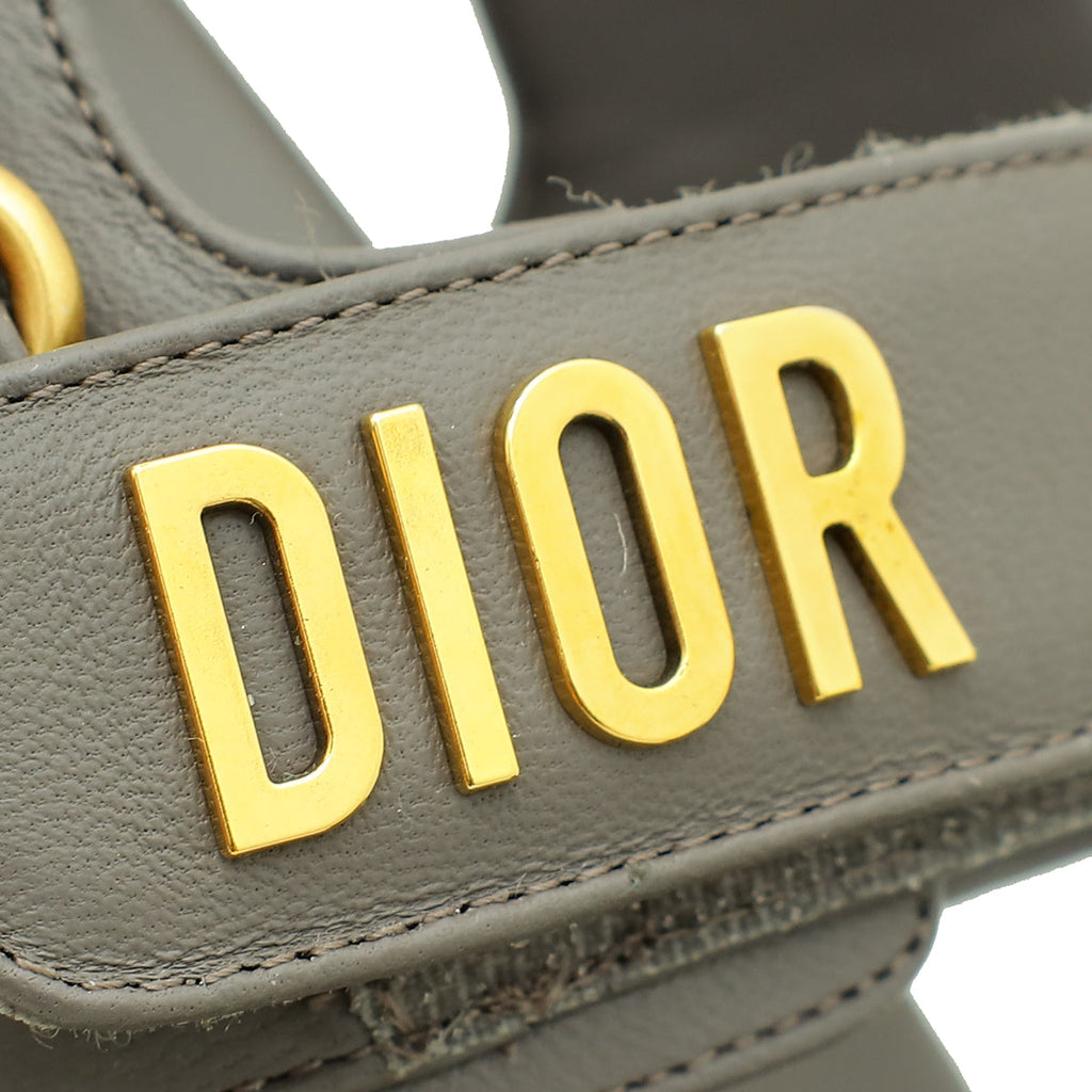 Christian Dior Dark Grey Dioract Sandal 41.5