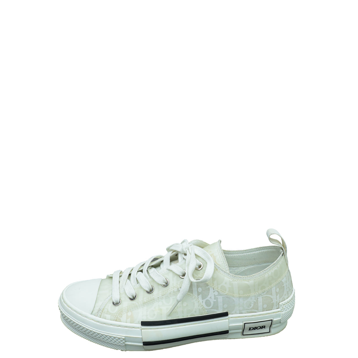 Christian Dior White Oblique B23 Low Top Sneaker 41