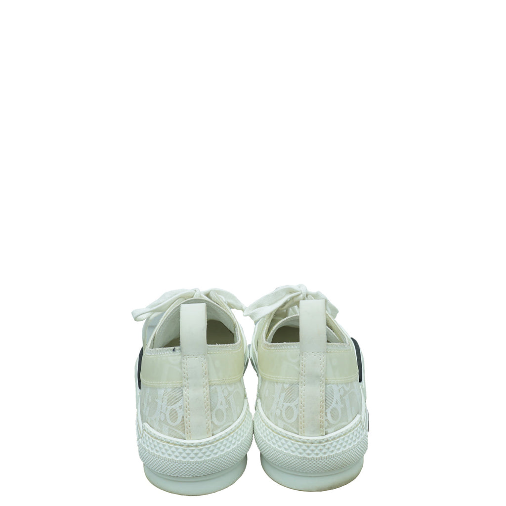 Christian Dior White Oblique B23 Low Top Sneaker 41