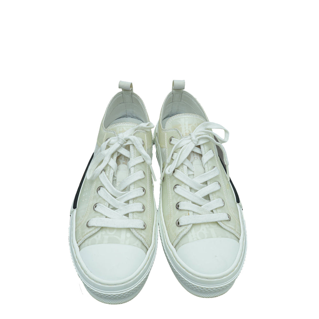 Christian Dior White Oblique B23 Low Top Sneaker 41