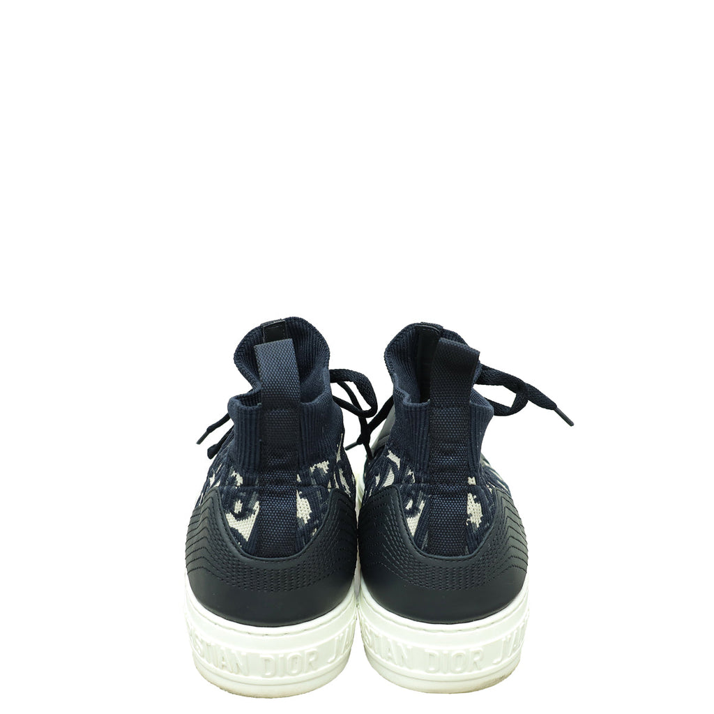 Christian Dior Navy Blue Oblique WALK'N'DIOR Sneaker 41
