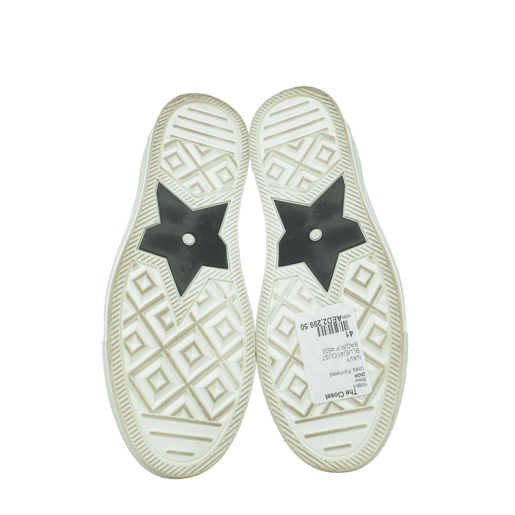 Christian Dior Navy Blue Oblique WALK'N'DIOR Sneaker 41