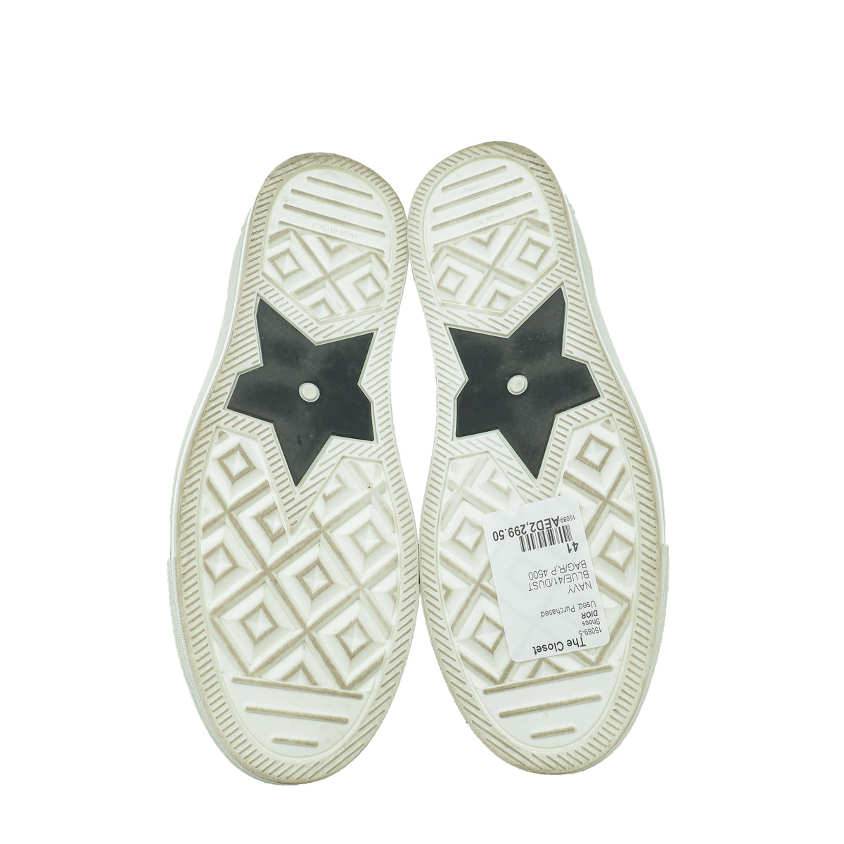 Christian Dior Navy Blue Oblique WALK'N'DIOR Sneaker 41