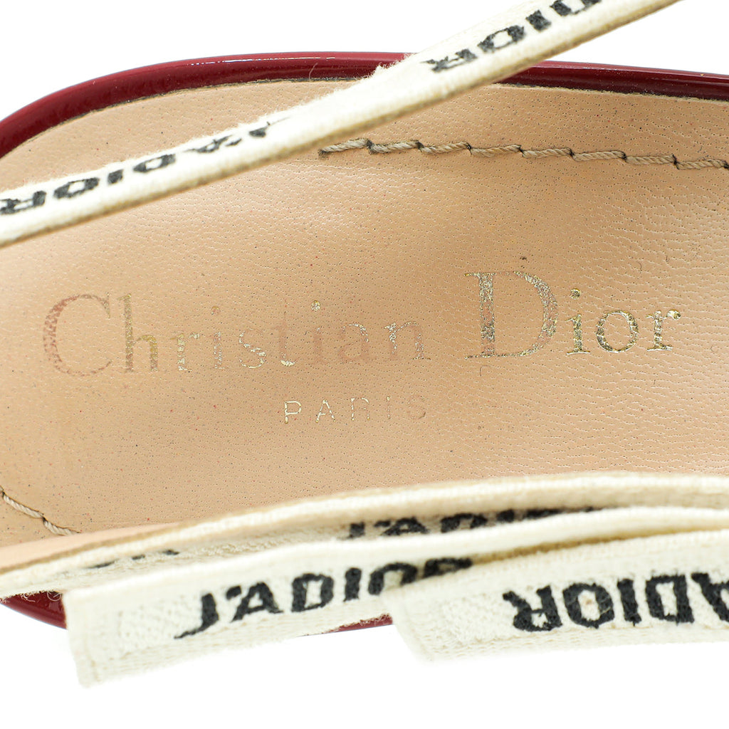 Christian Dior Cherry J'adior Slingback 41