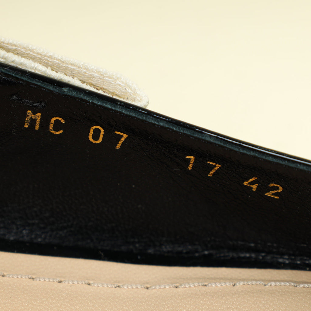 Christian Dior Black J'adior Flat Slingback 42